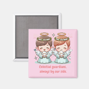 Two heavenly guardians magnet