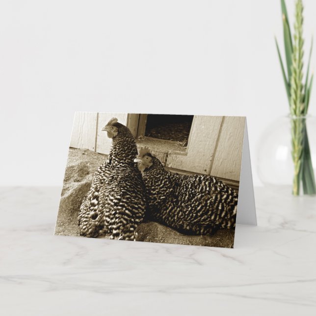 Two Hens Best Friends Card (Front)