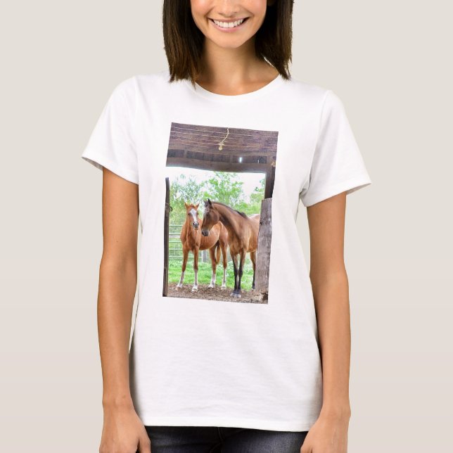 Two horse friends T-Shirt (Front)