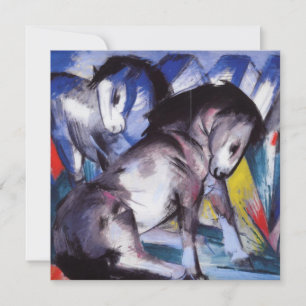 Two Horses (by Franz Marc) Card