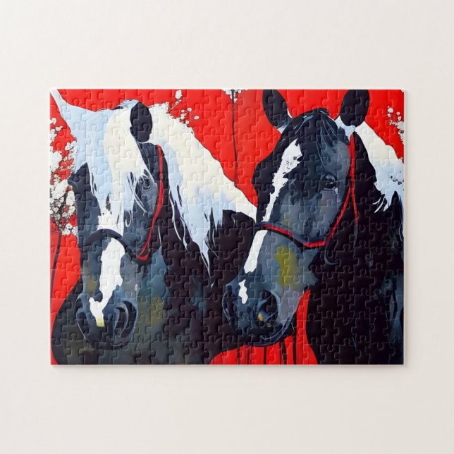 Two Horses Jigsaw Puzzle (Horizontal)