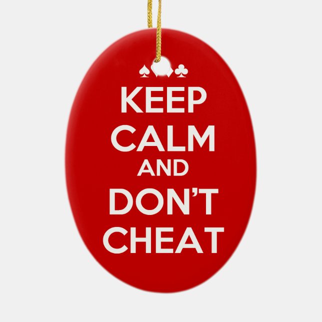 Two Important Rules Ceramic Tree Decoration (Back)