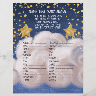 Two In One Baby Animal & Baby Name Race Games