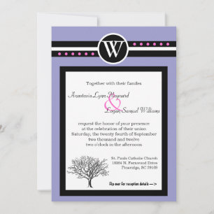 TWO IN ONE WEDDING CEREMONY & RECEPTION INVITATION