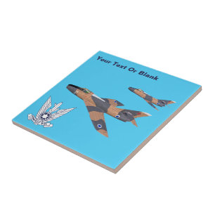 Two Israeli Super Mystères Ceramic Tile