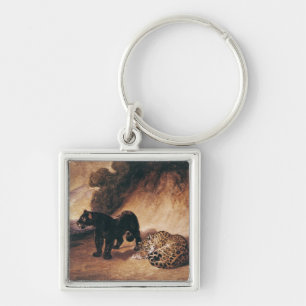 Two Jaguars from Peru Key Ring