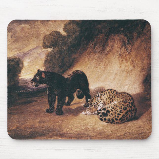 Two Jaguars from Peru Mouse Pad (Front)