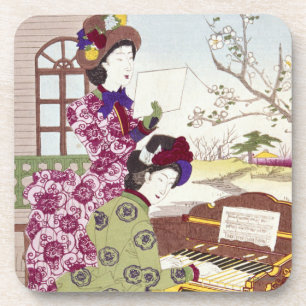 Two Japanese Ladies, C1890 Coaster