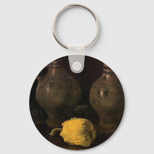 Two Jars and Two Pumpkins by Vincent van Gogh Key Ring