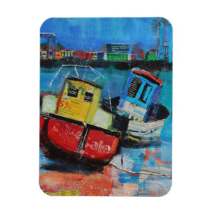 Two Jolly Fishing Boats 2012 Magnet