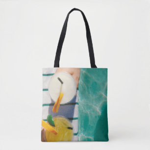 Two juice cups tote bag