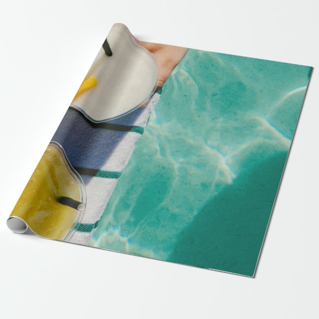 Two juice cups wrapping paper (Unrolled)