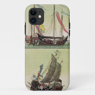 Two kinds of Chinese Junk, illustration from 'Le C Case-Mate iPhone Case