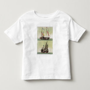 Two kinds of Chinese Junk, illustration from 'Le C Toddler T-Shirt