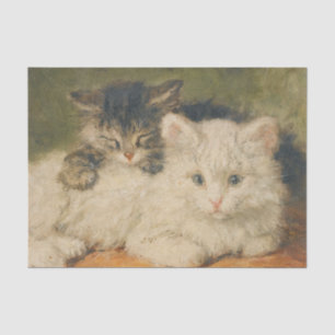 Two Kittens by Henriette Ronner-Knip Tissue Paper