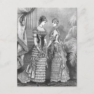 "Two Ladies in Evening Dress" Postcard