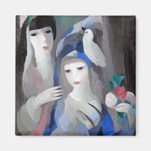 Two Lady and Dove, Marie Laurencin Magnet