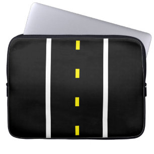 Two Lane Road Tablet Case (Black & White)