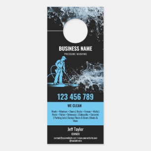 Two Languages Pressure Washing Power Washing Roof Door Hanger