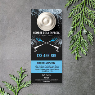 Two Languages Pressure Washing Power Washing Roof Door Hanger