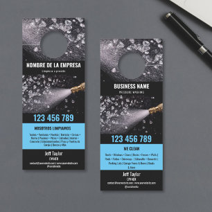 Two Languages Pressure Washing Power Washing Roof Door Hanger