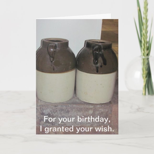 Two Large Jugs - Men's Humour Birthday Card (Front)