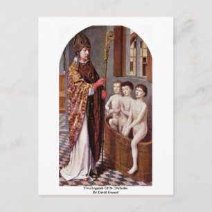 Two Legends Of St. Nicholas By David Gerard Postcard