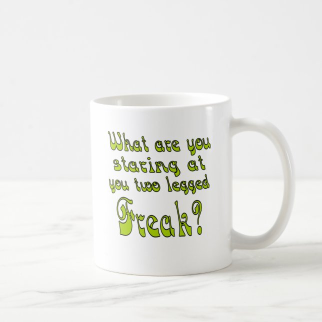Two Legged Freak Coffee Mug (Right)