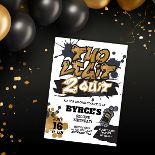 Two Legit to Quit Birthday Invitation