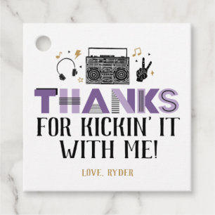 Two Legit to Quit Second Birthday Thank You Favour Tags