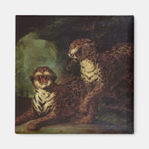 Two Leopards, c. 1820 Magnet