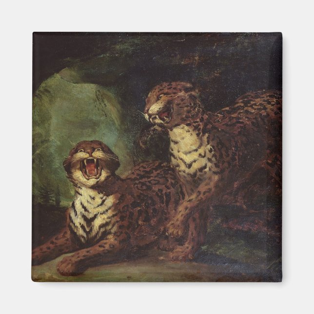 Two Leopards, c. 1820 Magnet (Front)