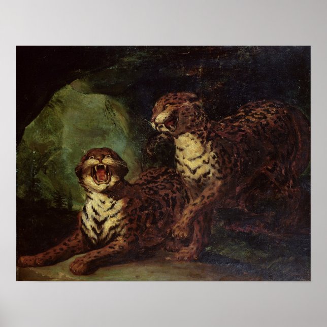 Two Leopards, c. 1820 Poster (Front)