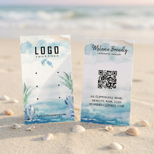 Two Less Fish in The Sea Summer Earring Display Business Card