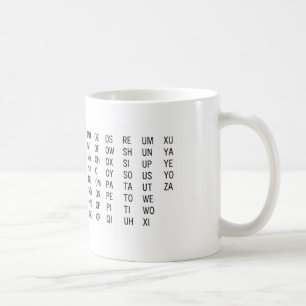 Two-Letter Word List Mug