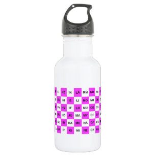Two Letter Words Pink and White US version 532 Ml Water Bottle