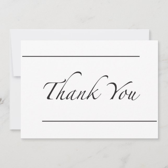 Two Line Thank You Card (Front)