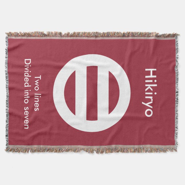 Two lines,Divided into seven Throw Blanket (Front)