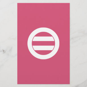 Two lines in circle stationery