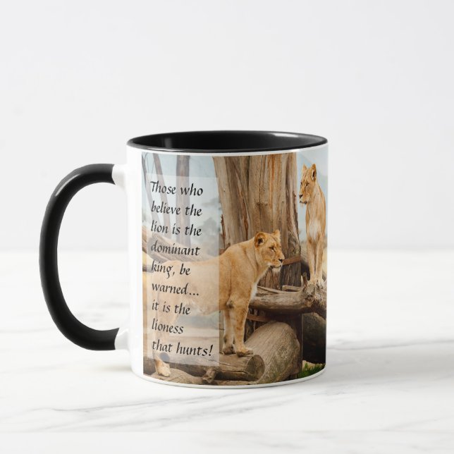 Two Lionesses Mug (Left)