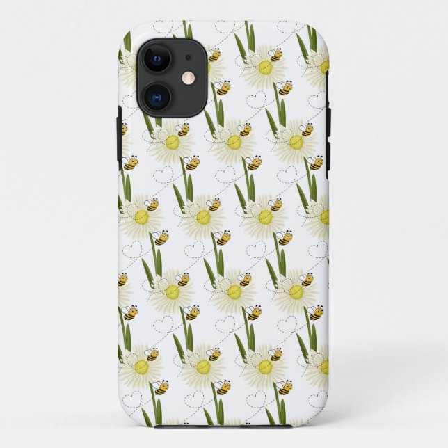 Two little and cute bees Case-Mate iPhone case (Back)