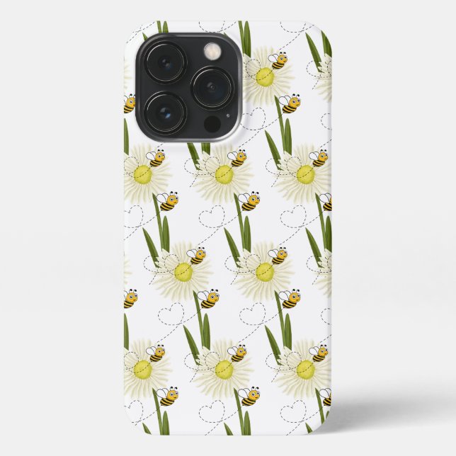 Two little and cute bees iPhone case (Back)