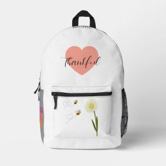 Two little and cute bees printed backpack