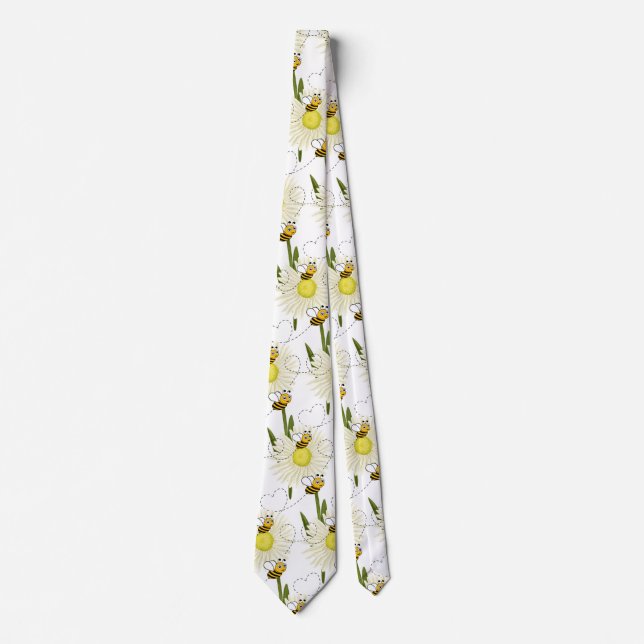 Two little and cute bees tie (Front)
