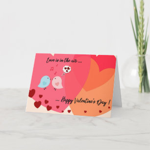 Two little birds Valentine's Day Card