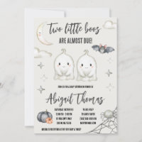 Two Little BOOs are almost Due! Twin Baby Shower
