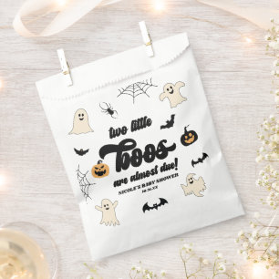 Two Little Boos Twins Halloween Baby Shower Favour Bag