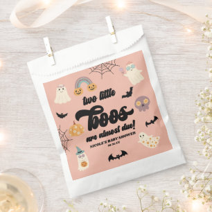 Two Little Boos Twins Halloween Baby Shower Favour Bag