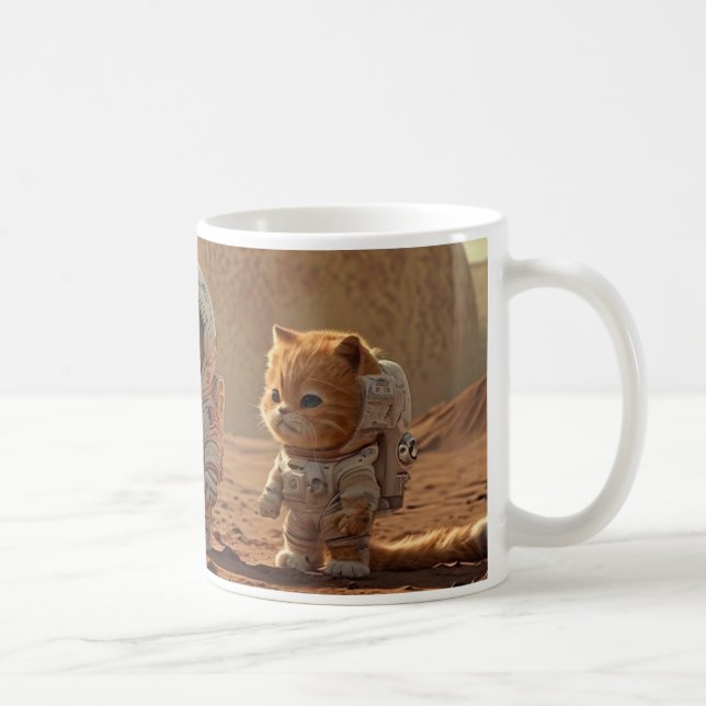 Two Little Garfield Cubs in Spacesuit Mug (Right)