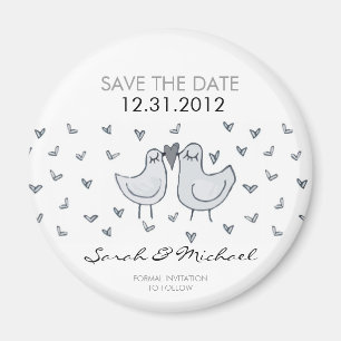 two little kissing birds STD Magnet